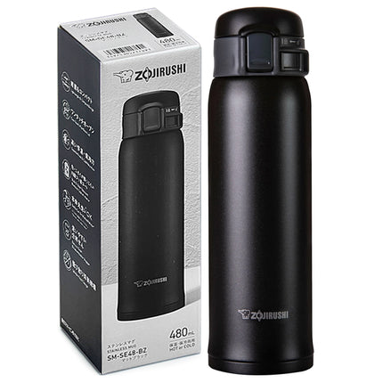 Zojirushi Stainless Steel Mug Bottle 16oz/0.48L (Black)