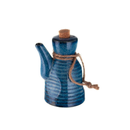 Sauce Dispenser with Cork 7 oz - Blue Tenmoku