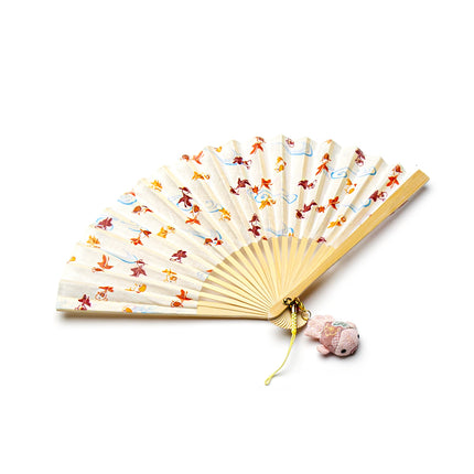 Goldfish Folding Fan with Ornament