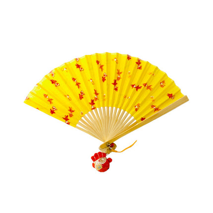 Goldfish Folding Fan with Ornament