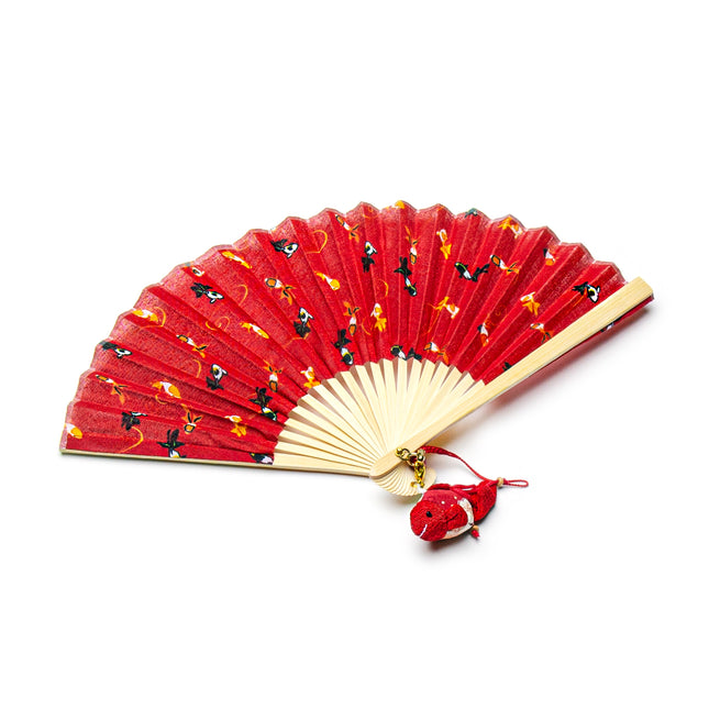 Goldfish Folding Fan with Ornament