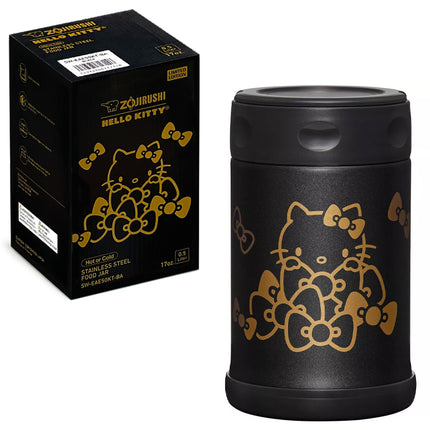 Zojirushi x Hello Kitty Stainless Steel Food Jar 17oz/0.5L (Black/Gold)