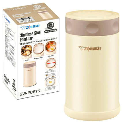 Zojirushi Stainless Steel Food Jar Cream 0.75L