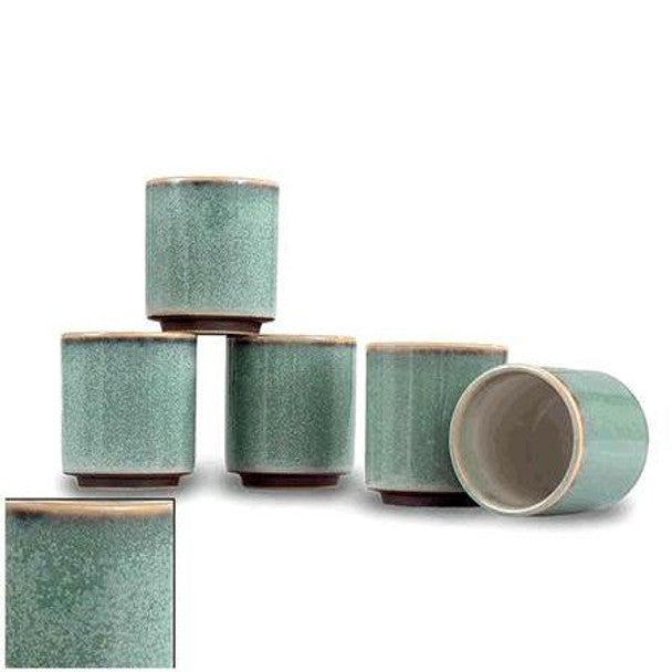 Sea Green Teacups (5 pcs Set)