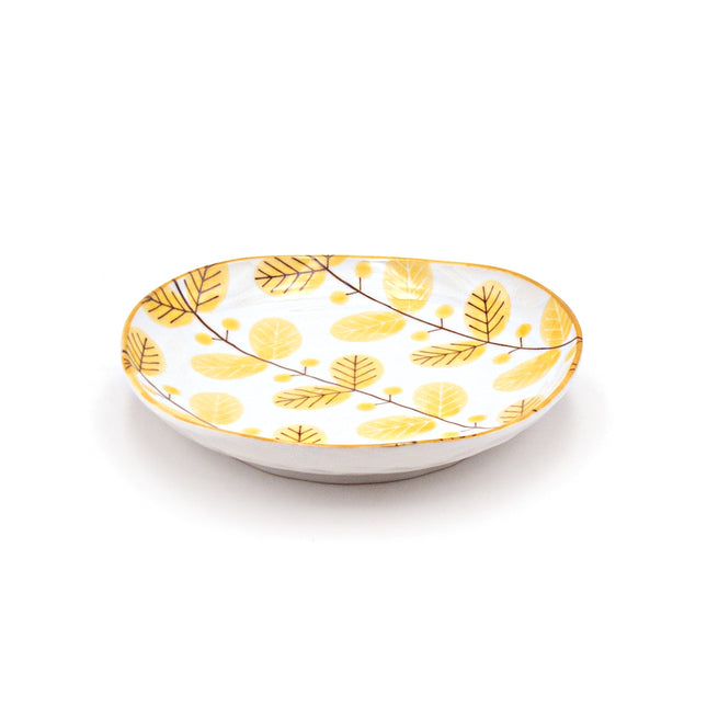 Kafuh Japan Yellow Leaves Plate Set of 6