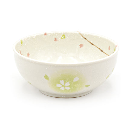Japanese Spring Blossom Ceramic Bowl 6.25"D