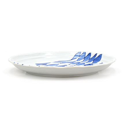 Yuko Hattori Blue Diamond Ceramic Plate
