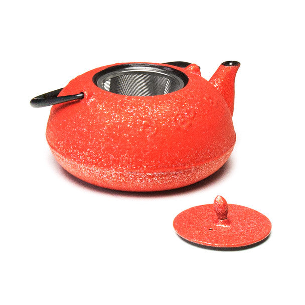 Rikyu Cast Iron Teapot - Red 30oz