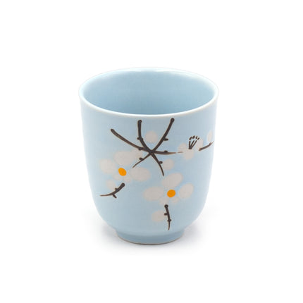 Blue Sakura Flower Tea Cup 2pc Set