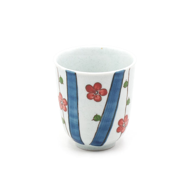 Red Blossoms Ceramic Cup
