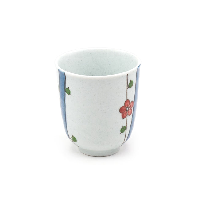 Red Blossoms Ceramic Cup