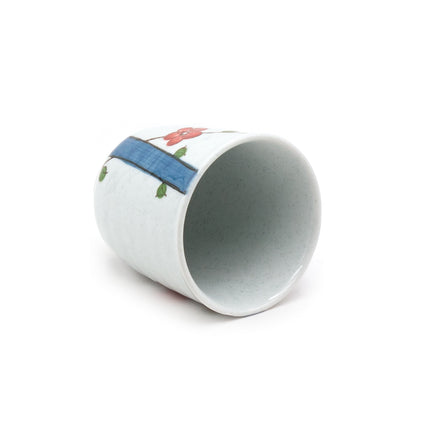 Red Blossoms Ceramic Cup