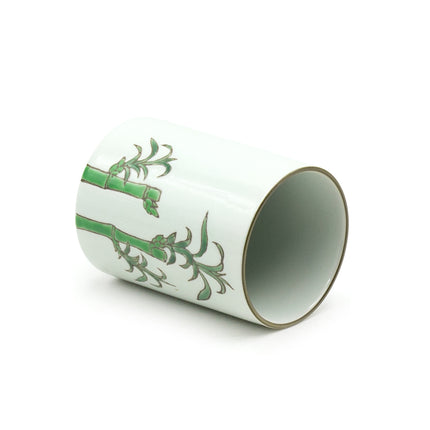 Green Bamboo Ceramic Tea Cup