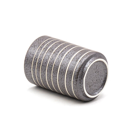Gray Stripe Ceramic Cup