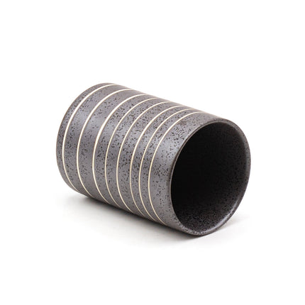 Gray Stripe Ceramic Cup