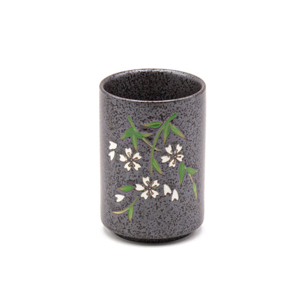 Midnight Bloom Ceramic Tea Cup 2pc Set