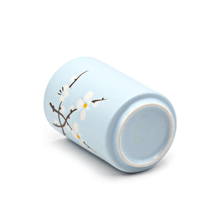 Blue Sakura Ceramic Tea Cup