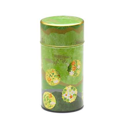 Asian-Style Light Green Stainless Steel Tea Container