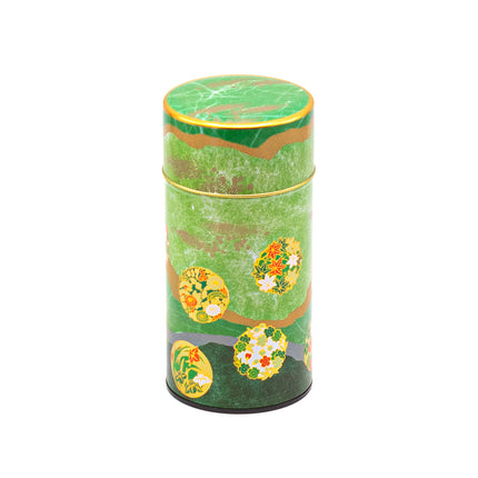 Asian-Style Light Green Stainless Steel Tea Container