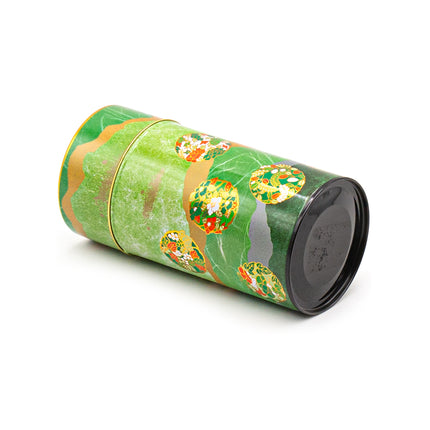 Asian-Style Light Green Stainless Steel Tea Container