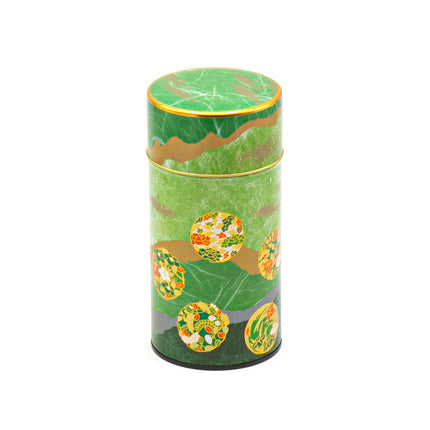 Asian-Style Light Green Stainless Steel Tea Container