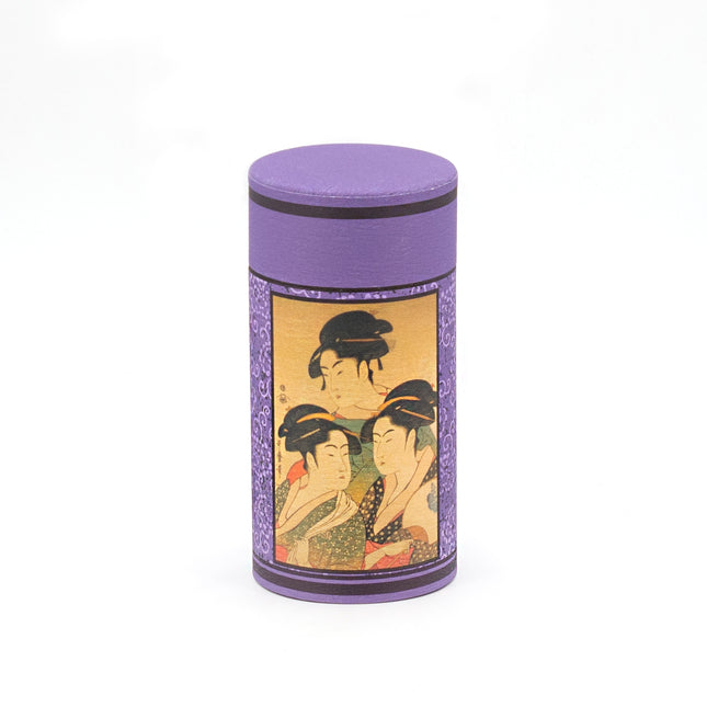 Japanese-Style Stainless Steel Tea Container - Purple