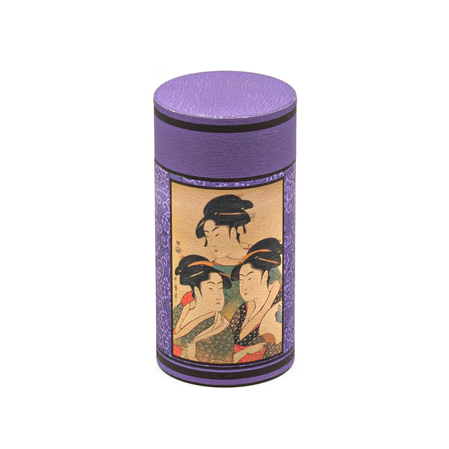 Japanese-Style Stainless Steel Tea Container - Purple