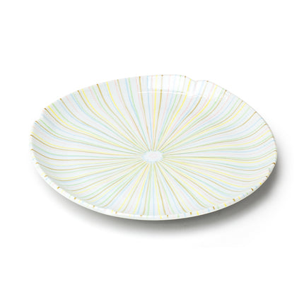 Japanese Colorful Striped with Irregular Rim 8"D