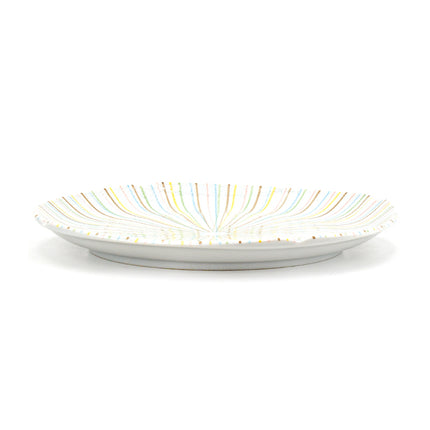 Japanese Colorful Striped with Irregular Rim 8"D