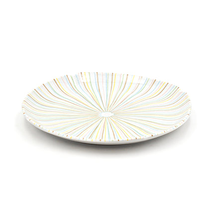 Japanese Colorful Striped with Irregular Rim 8"D
