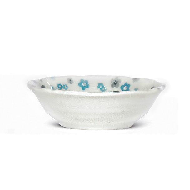 Nyah Cute Cat Face Bowl 5-1/4"D Set of 2 - Blue