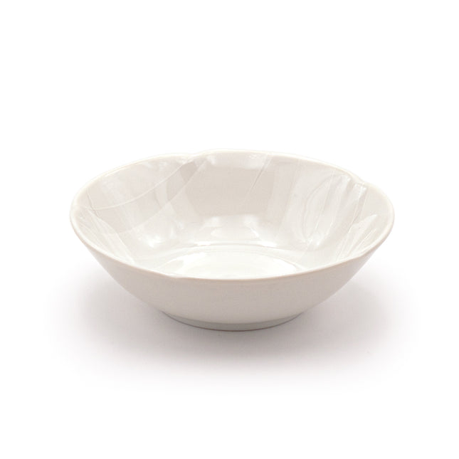 Japanese White Ceramic Round Bowl Set of 12