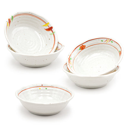 Country Home Shallow Bowl Set, Set of 5 (Assorted)