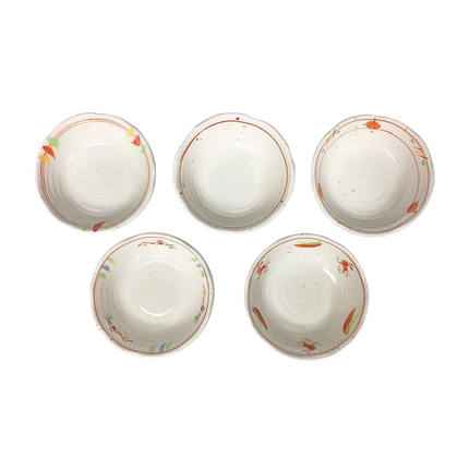 Country Home Shallow Bowl Set, Set of 5 (Assorted)