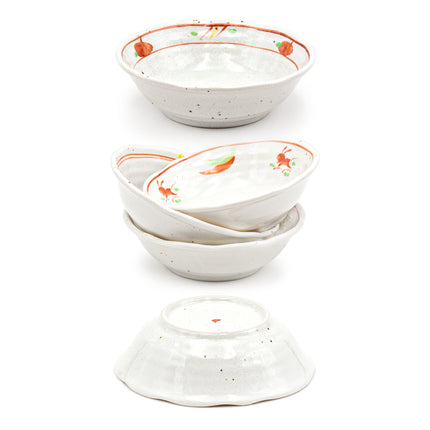 Country Home Shallow Bowl Set, Set of 5 (Assorted)