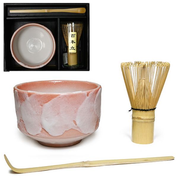 Japanese Matcha Tea Set - Bowl, Whisk, Scoop
