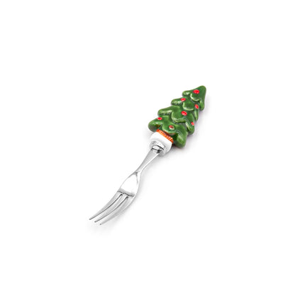 Christmas Tree Dessert Fork 4pc Set