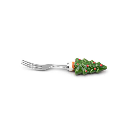 Christmas Tree Dessert Fork 4pc Set