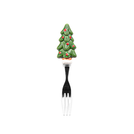 Christmas Tree Dessert Fork 4pc Set