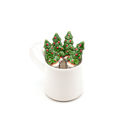 Christmas Tree Dessert Fork 4pc Set