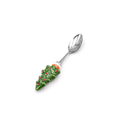 Christmas Tree Dessert Spoon 4pc Set