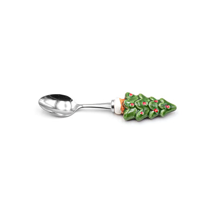 Christmas Tree Dessert Spoon 4pc Set