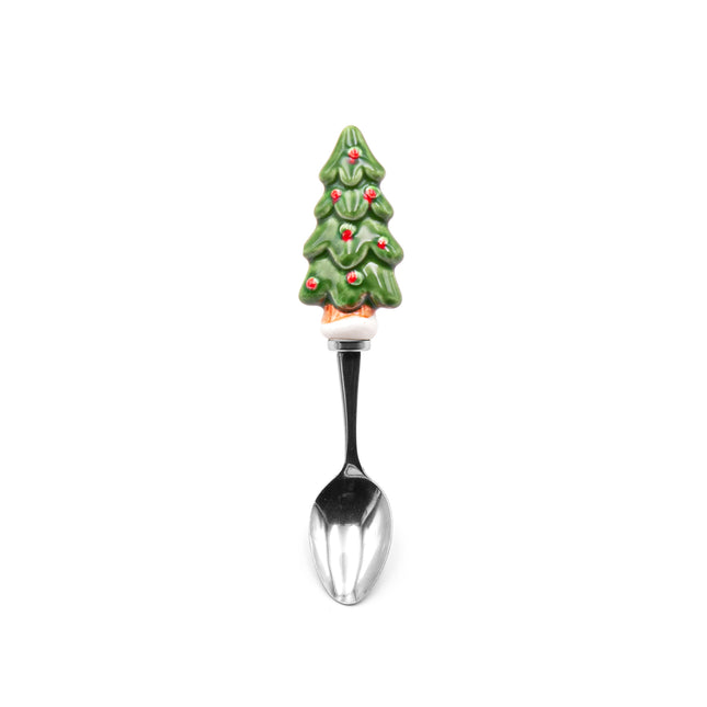 Christmas Tree Dessert Spoon 4pc Set
