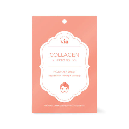 Via K-Beauty Face Mask Sheet Collagen