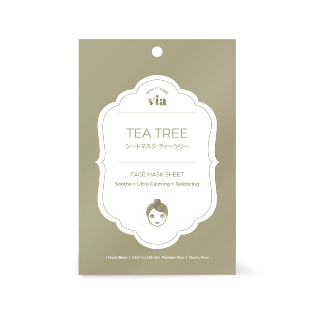Via K-Beauty Face Mask Sheet Tea Tree