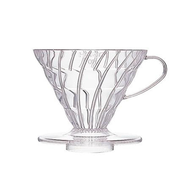 Hario V60 Coffee Dripper AS Resin Clear, Size 01/02/03