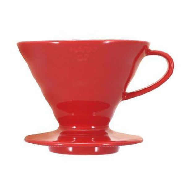 Hario V60 Ceramic Coffee Drippers (Red) - Size 01 / 02