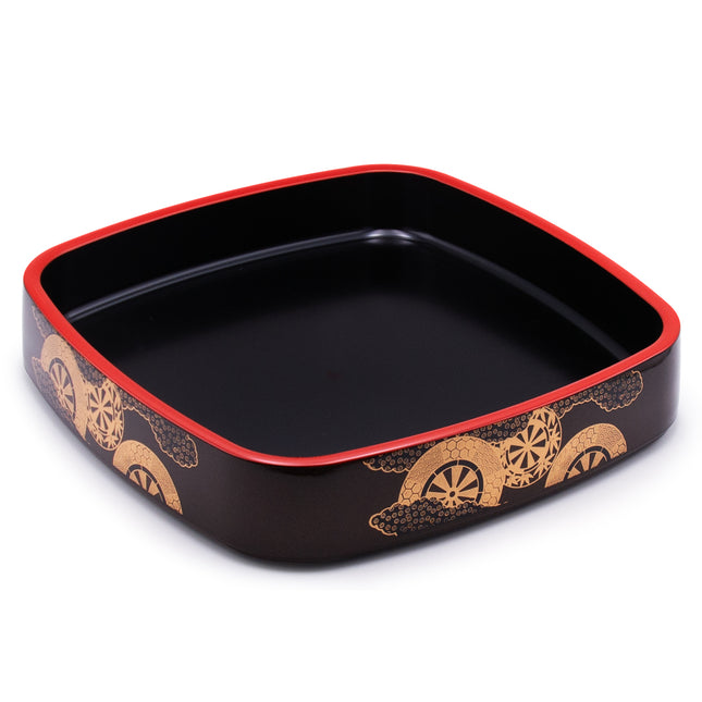 Japanese Square Lacquer Sushi Serving Container