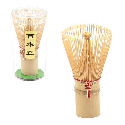 Matcha Tea Bamboo Whisk(Chasen) With Charm (Red)