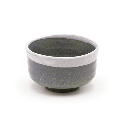 Kikyo Gray White Mini Matcha Bowl 4"D